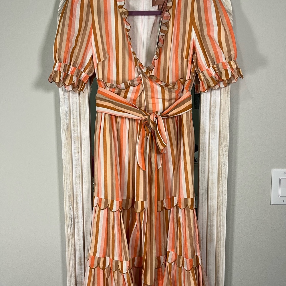 JessaKae Multicolor Striped Midi Dress